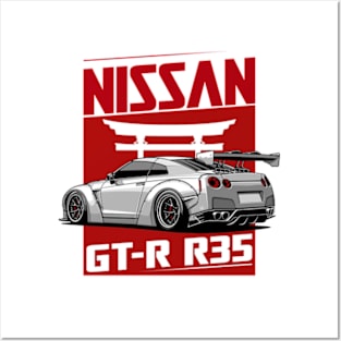 Nissan GTR R35, GT-R Posters and Art